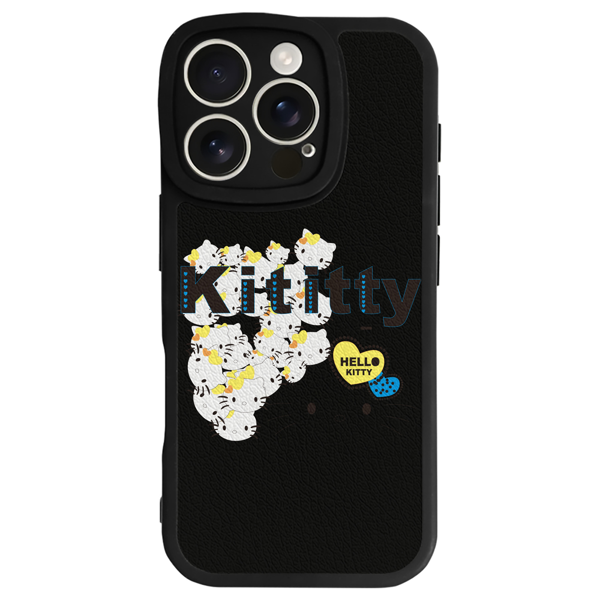 （画像用） Hello Kitty ハローキティ 【iPhone 16シリーズ対応】シリコンスマホケース（レザー調） 材質：シリコン